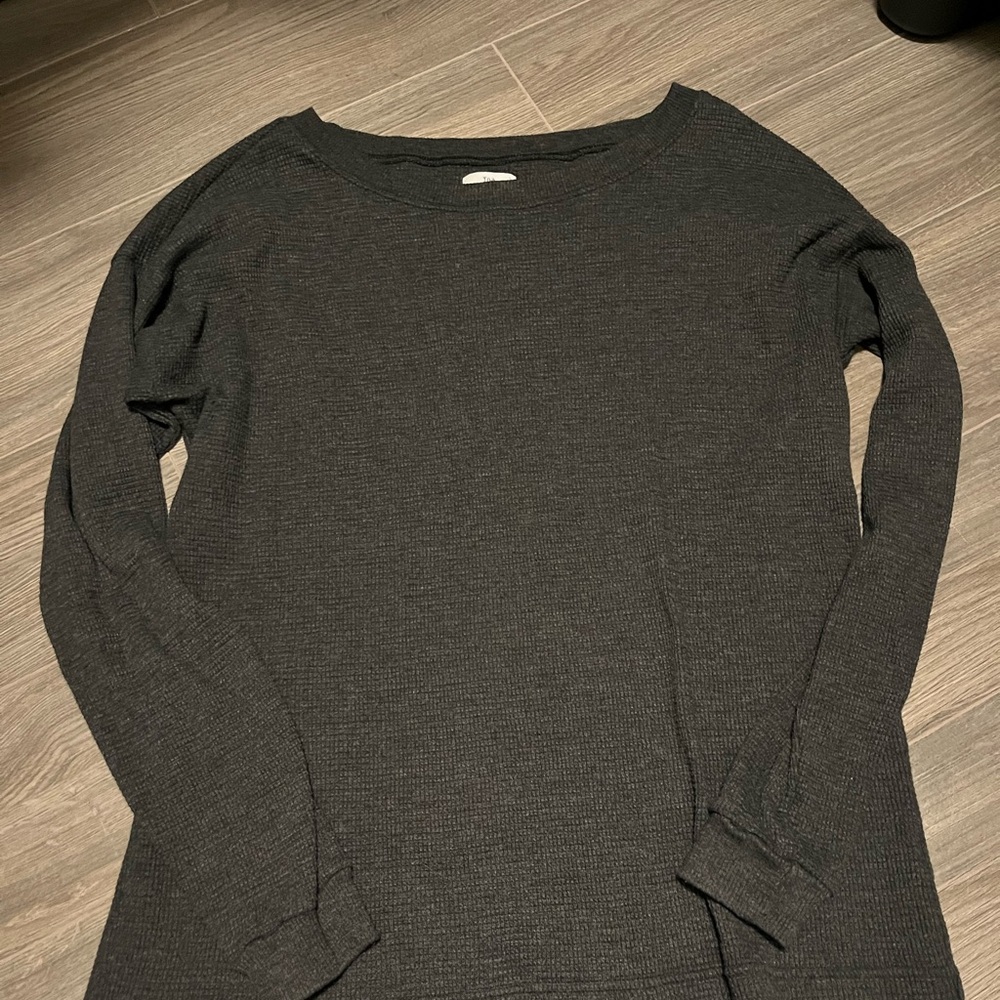 Cozy Black Long Sleeve Top TNA